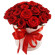 красные розы в шляпной коробке. Словения